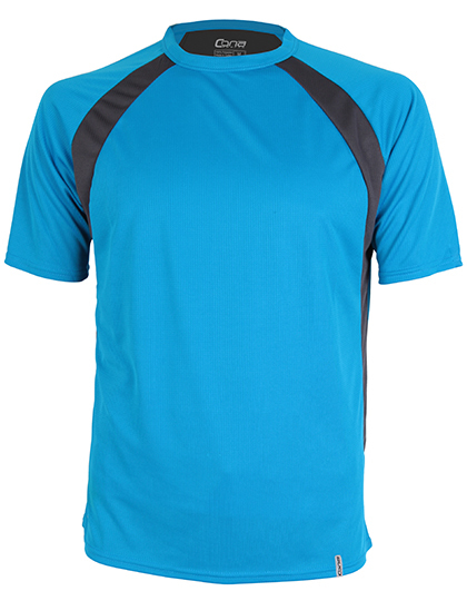 CONA SPORTS - Pace Tech Tee - Azure Blue, Anthracite